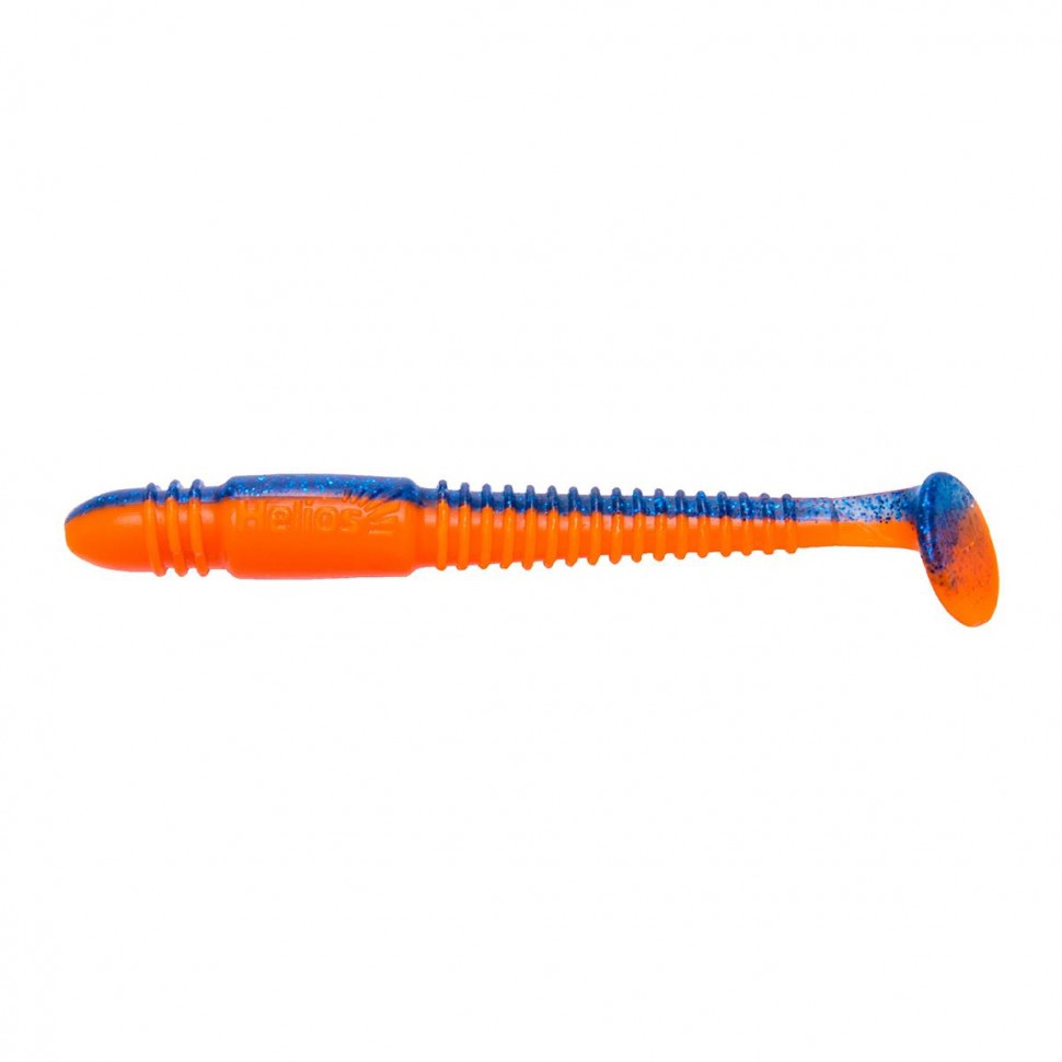 Виброхвост Helios Minoga 3,75"/9.5 см, цвет Star Blue & Orange 5 шт HS-17-044 , 